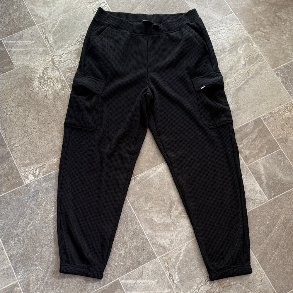 Bench black Knitwear waffle knit  sweatpants size medium NWOT